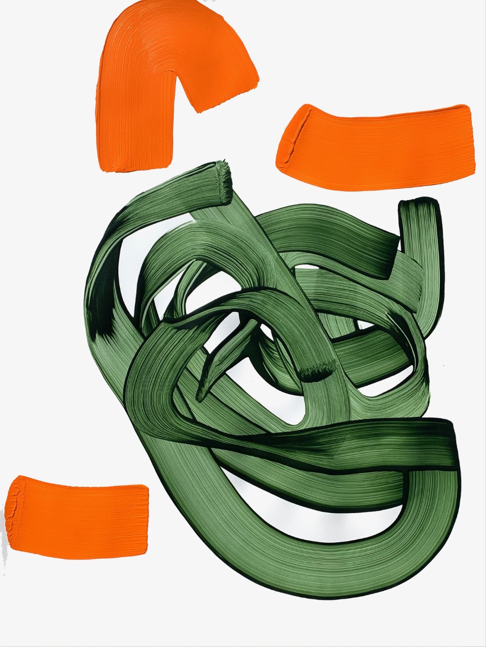 María José Benvenuto "Orange and green dance"