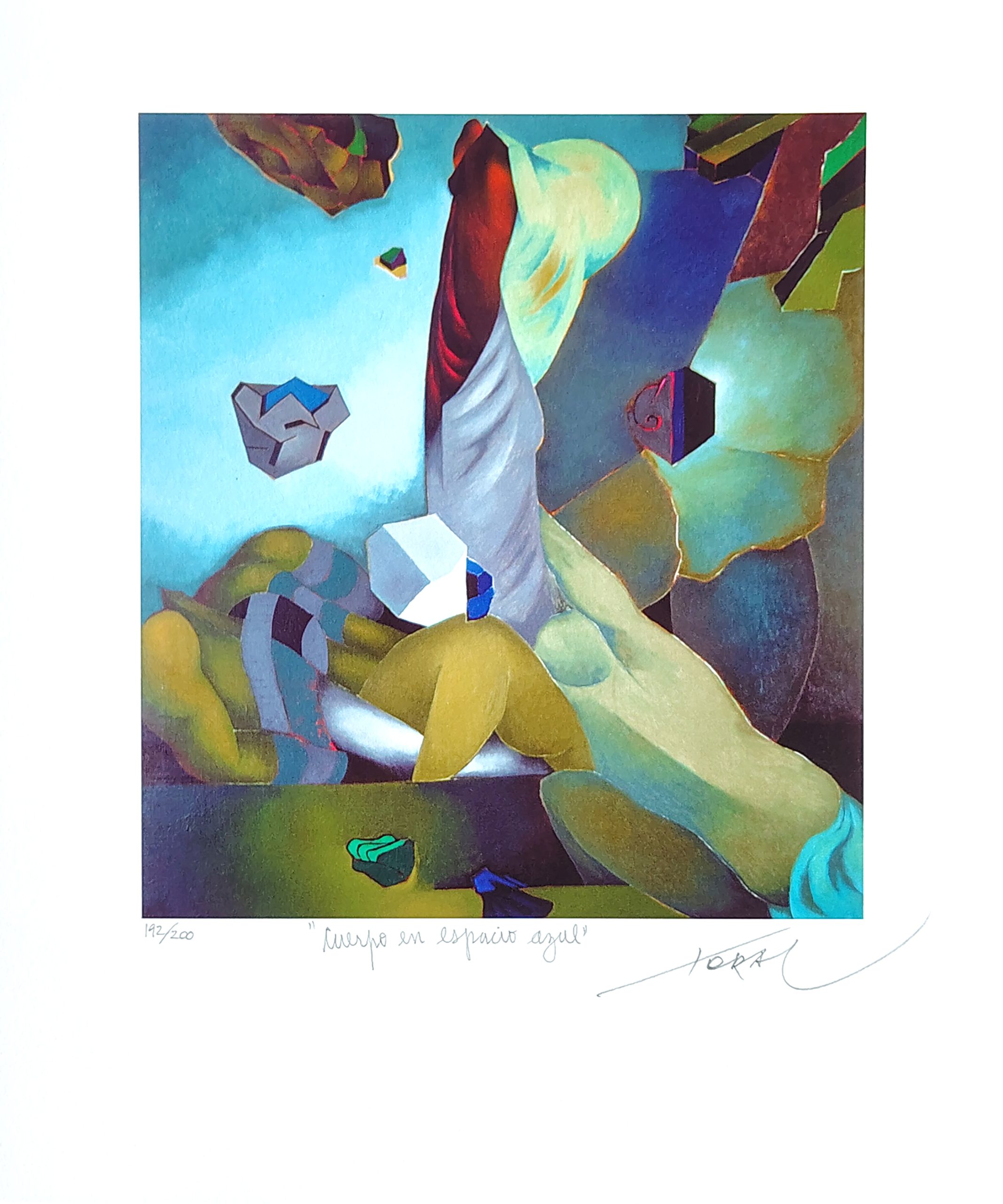 Mario Toral "Cuerpo en espacio azul"
