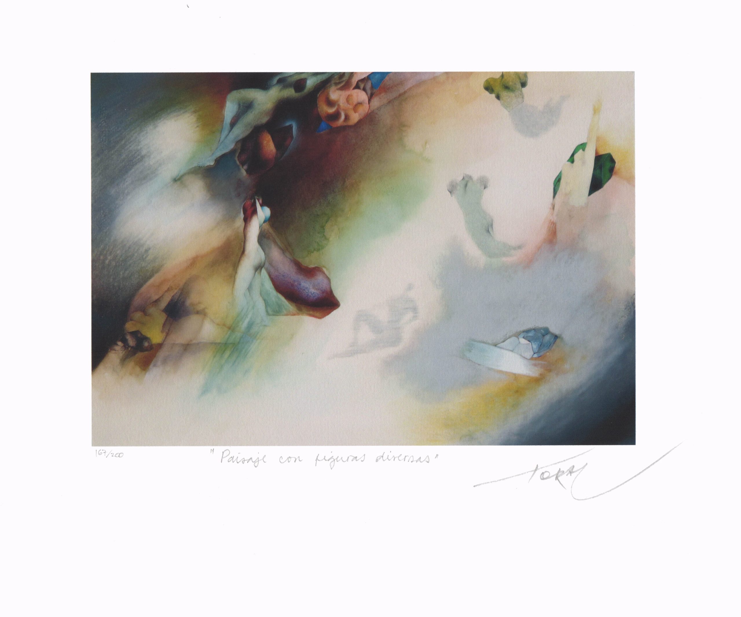 Mario Toral "Paisaje con figuras diversas"
